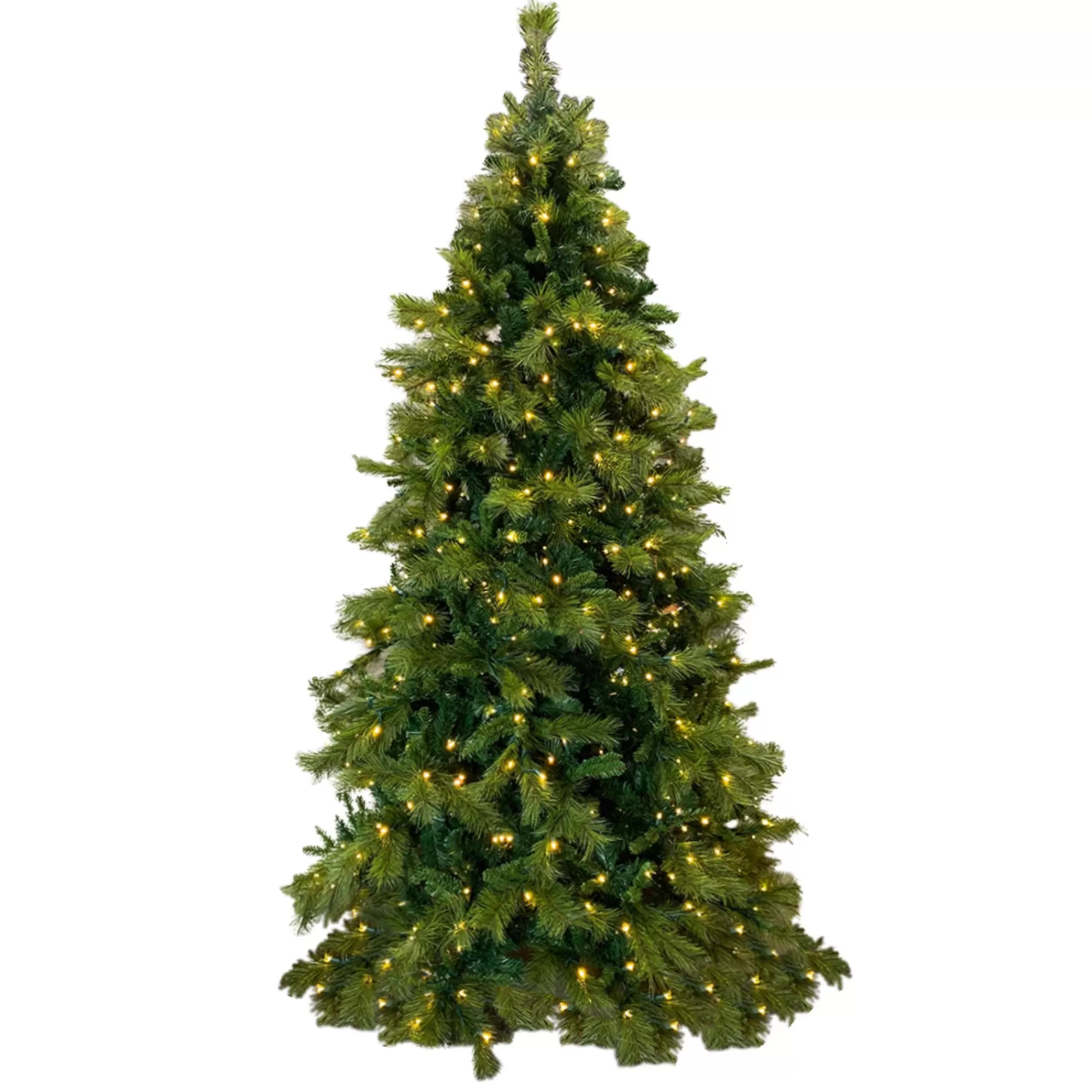 Barcana 7.5' PreLit Full Mixed Pine Artificial Christmas Tree, White